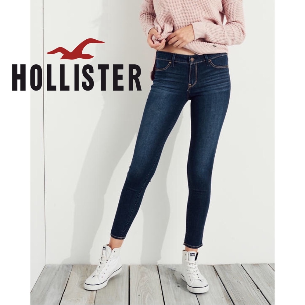 Hollister Skinny Low Rise Jegging Dark Wash